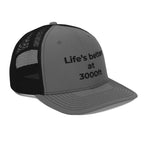 Life's better at 3000ft - Charcoal/Black - Front