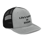 Life's better at 3000ft - Heather Grey / Black - Front