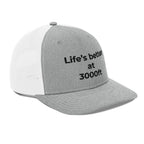 Life's better at 3000ft - Heather Grey/White - Front